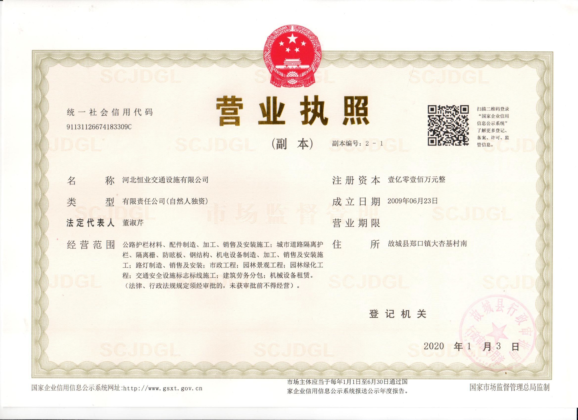 營(yíng)業(yè)執(zhí)照副